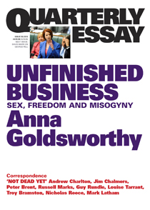 Unfinished Business by Anna Goldsworthy Cover