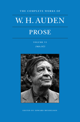 W. H. Auden Prose cover