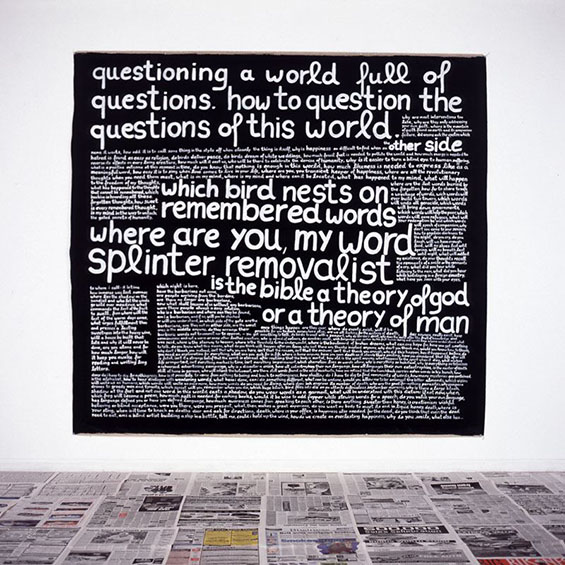Questioning a world full of questions 225 x 225 2004-2005