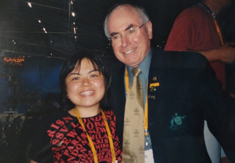 Sheila Pham and John Howard, 2000. Image: Sheila Pham.